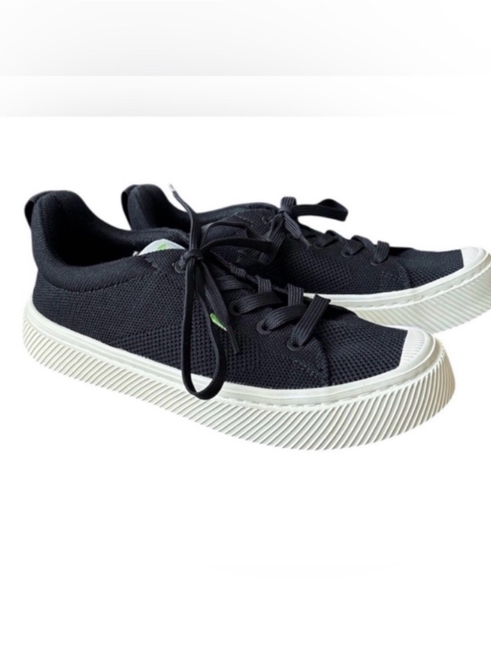 Cariuma Slip On Black Canvas Sneakers with White Sole